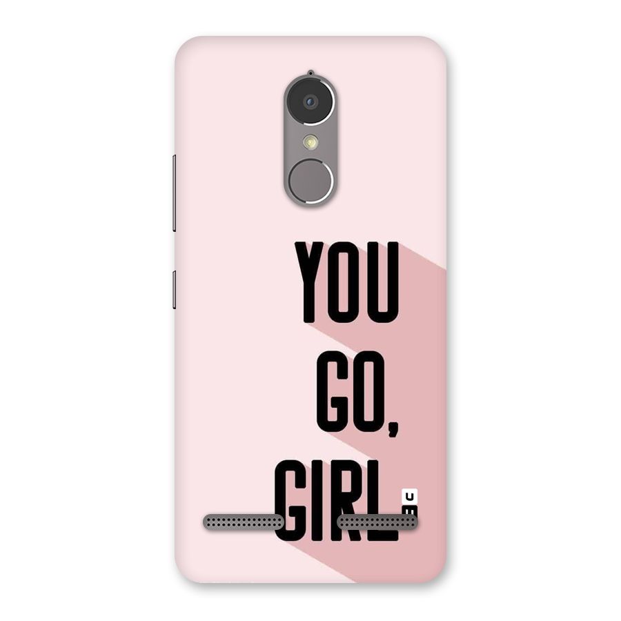 You Go Girl Shadow Back Case for Lenovo K6