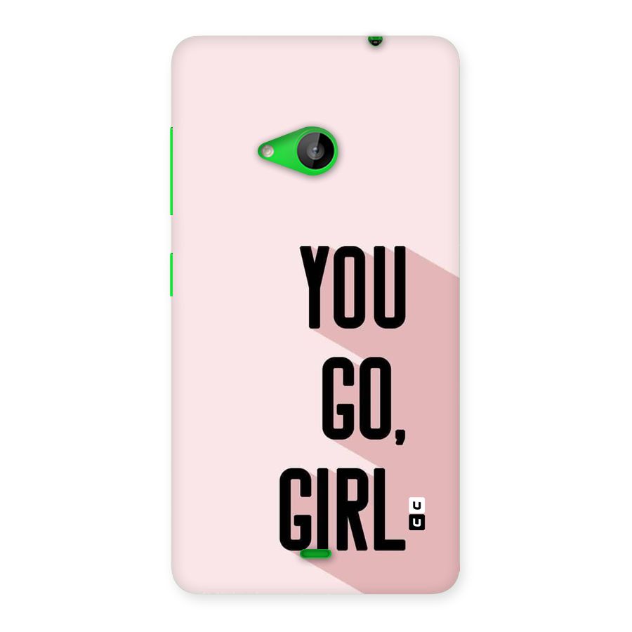 You Go Girl Shadow Back Case for Lumia 535