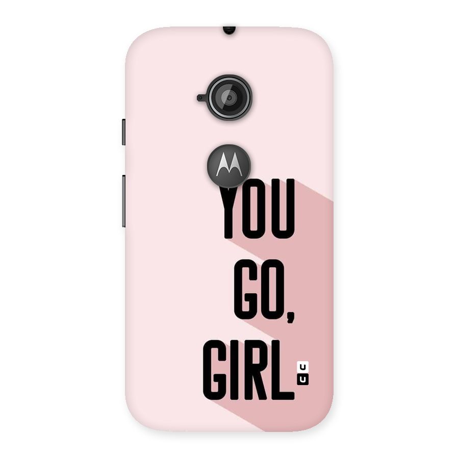 You Go Girl Shadow Back Case for Moto E 2nd Gen