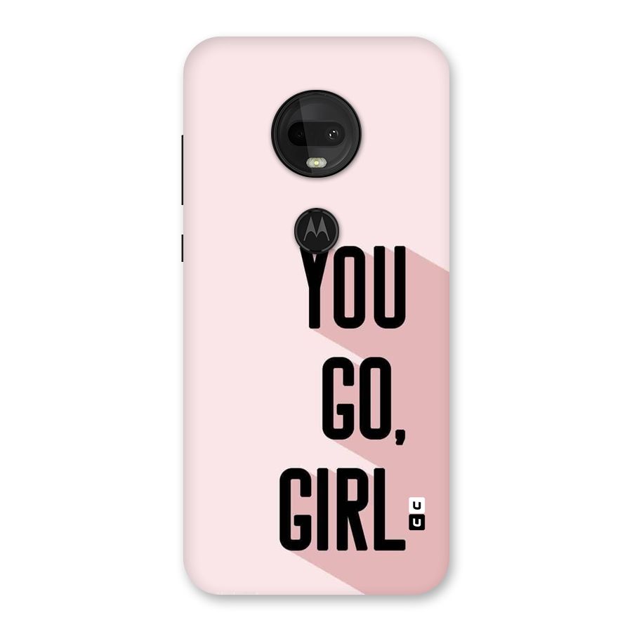 You Go Girl Shadow Back Case for Moto G7