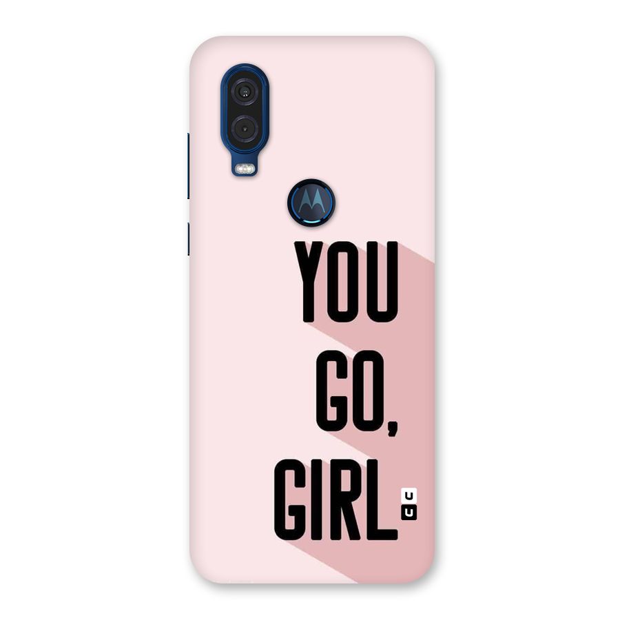 You Go Girl Shadow Back Case for Motorola One Vision