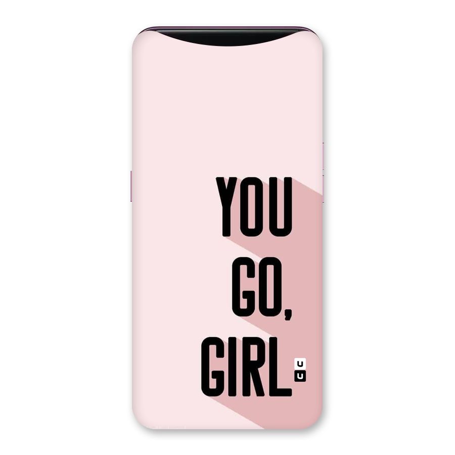 You Go Girl Shadow Back Case for Oppo Find X