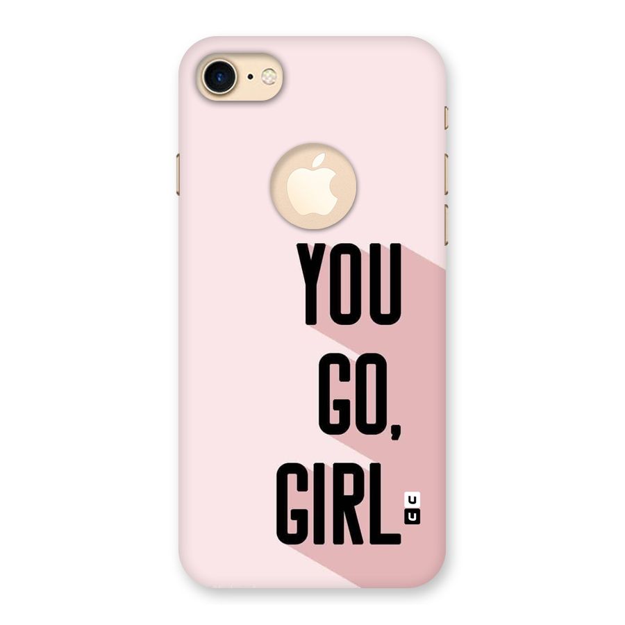 You Go Girl Shadow Back Case for iPhone 8 Logo Cut