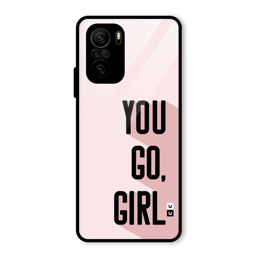 You Go Girl Shadow Glass Back Case for Mi 11X Pro