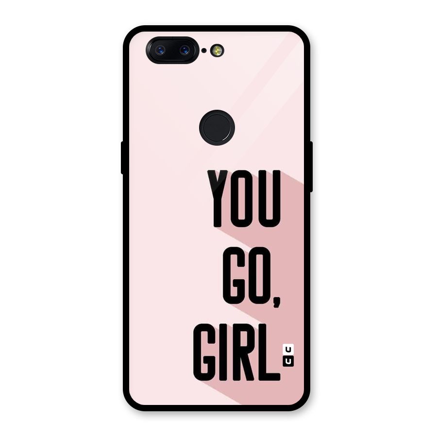 You Go Girl Shadow Glass Back Case for OnePlus 5T