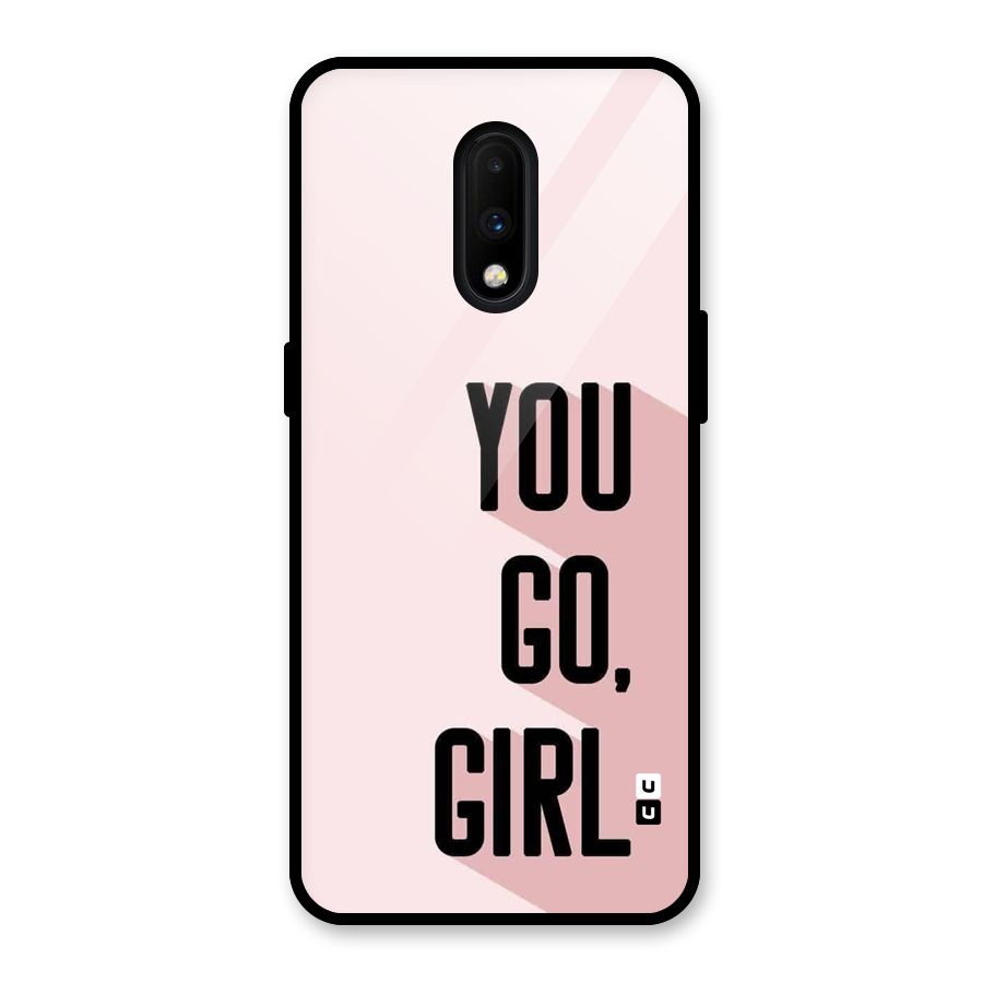 You Go Girl Shadow Glass Back Case for OnePlus 7