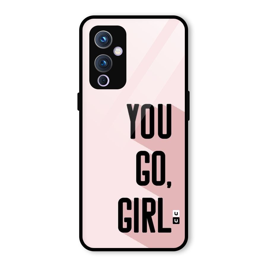 You Go Girl Shadow Glass Back Case for OnePlus 9