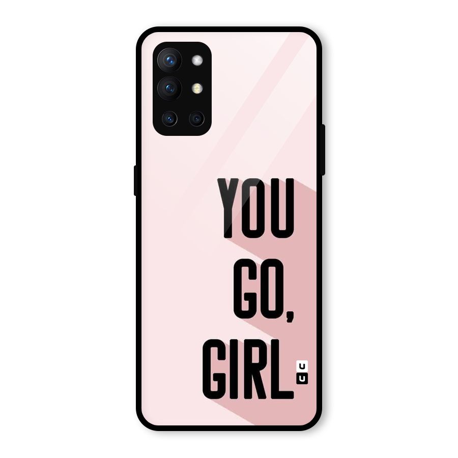 You Go Girl Shadow Glass Back Case for OnePlus 9R