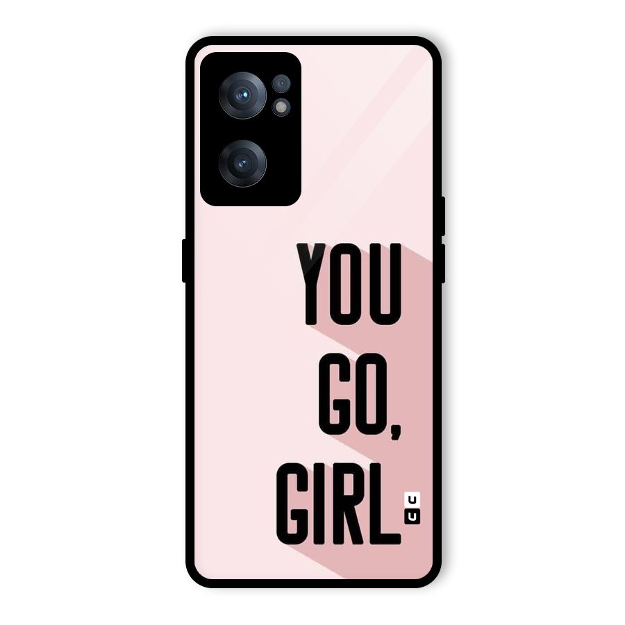 You Go Girl Shadow Glass Back Case for OnePlus Nord CE 2 5G