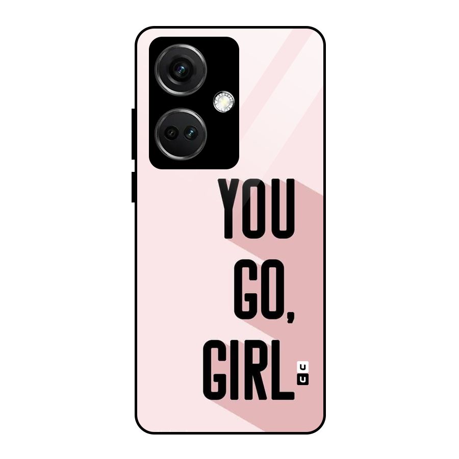 You Go Girl Shadow Glass Back Case for OnePlus Nord CE 3 5G