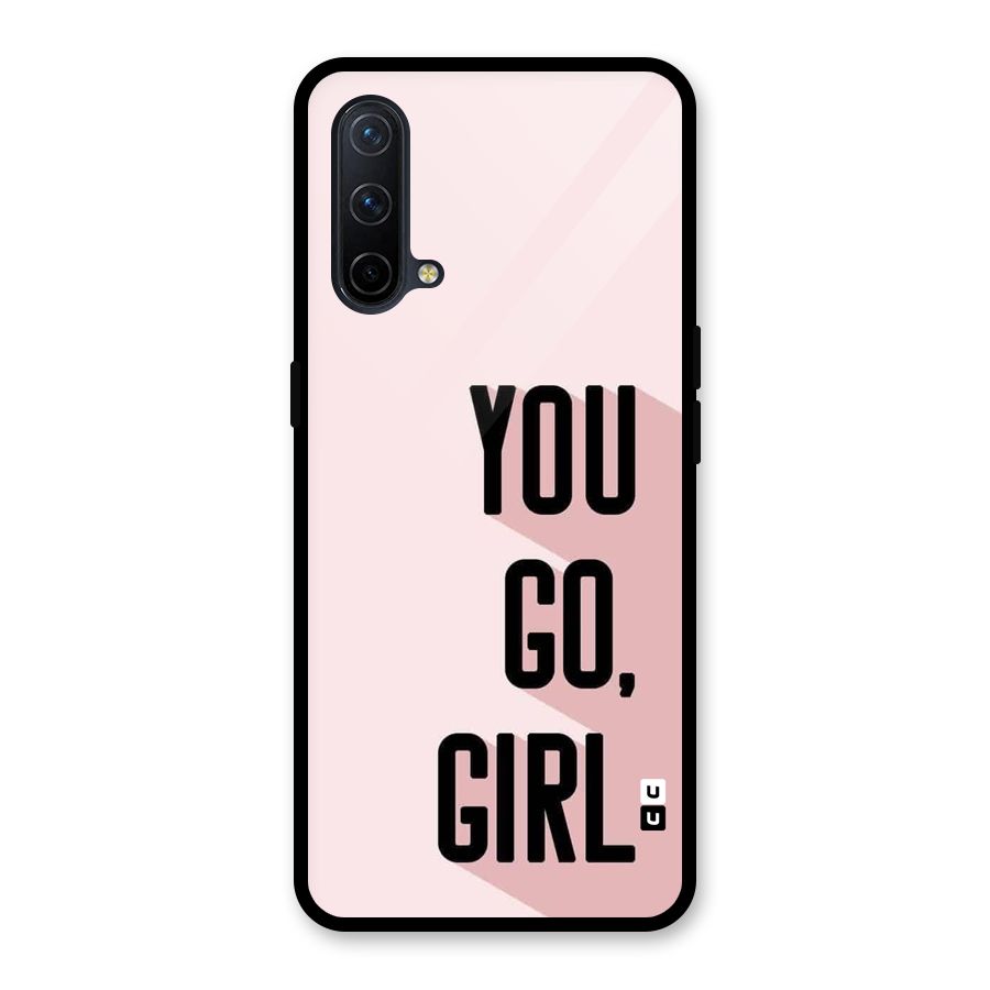 You Go Girl Shadow Glass Back Case for OnePlus Nord CE 5G