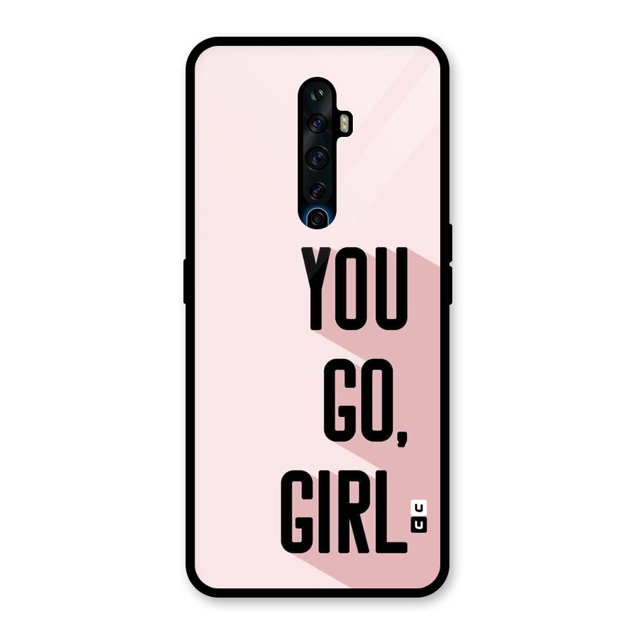 You Go Girl Shadow Glass Back Case for Oppo Reno2 Z