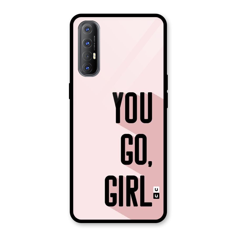 You Go Girl Shadow Glass Back Case for Oppo Reno3 Pro