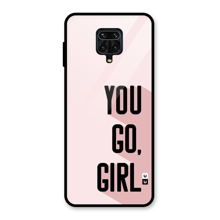 You Go Girl Shadow Glass Back Case for Poco M2 Pro