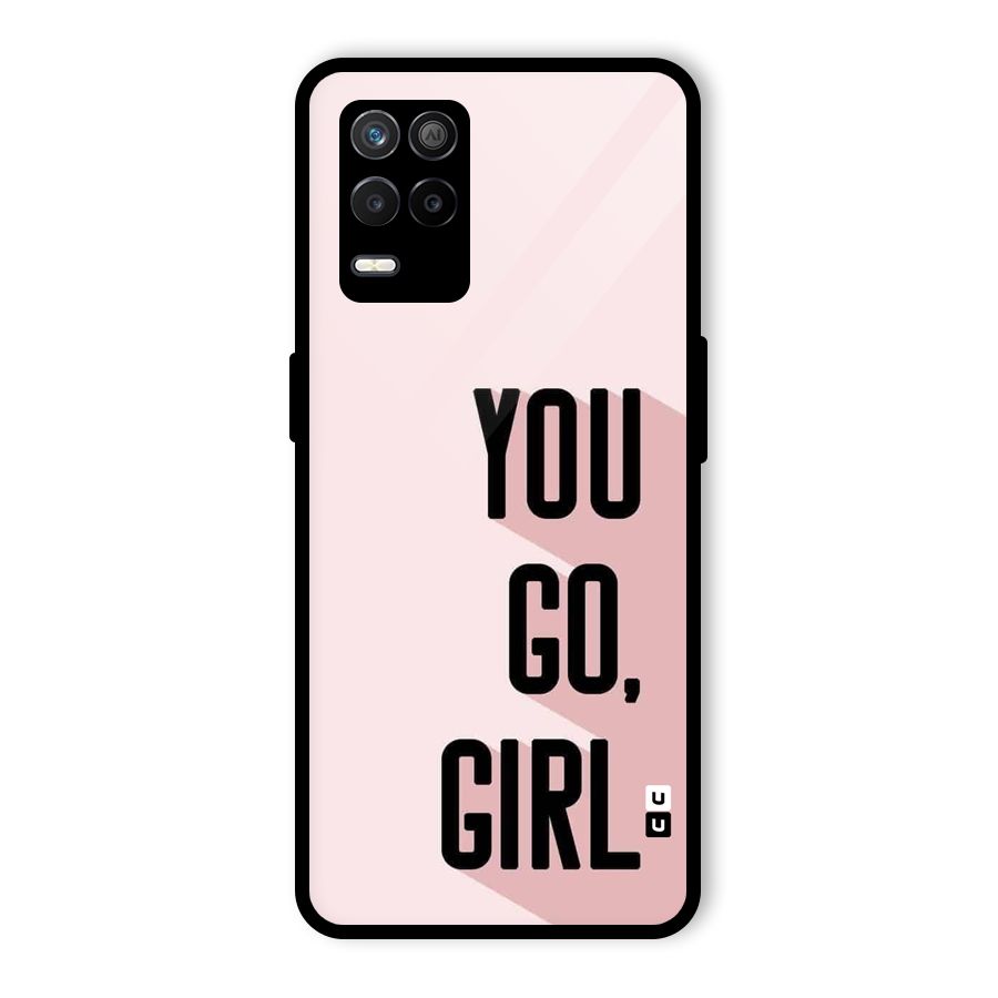 You Go Girl Shadow Glass Back Case for Realme 8 5G