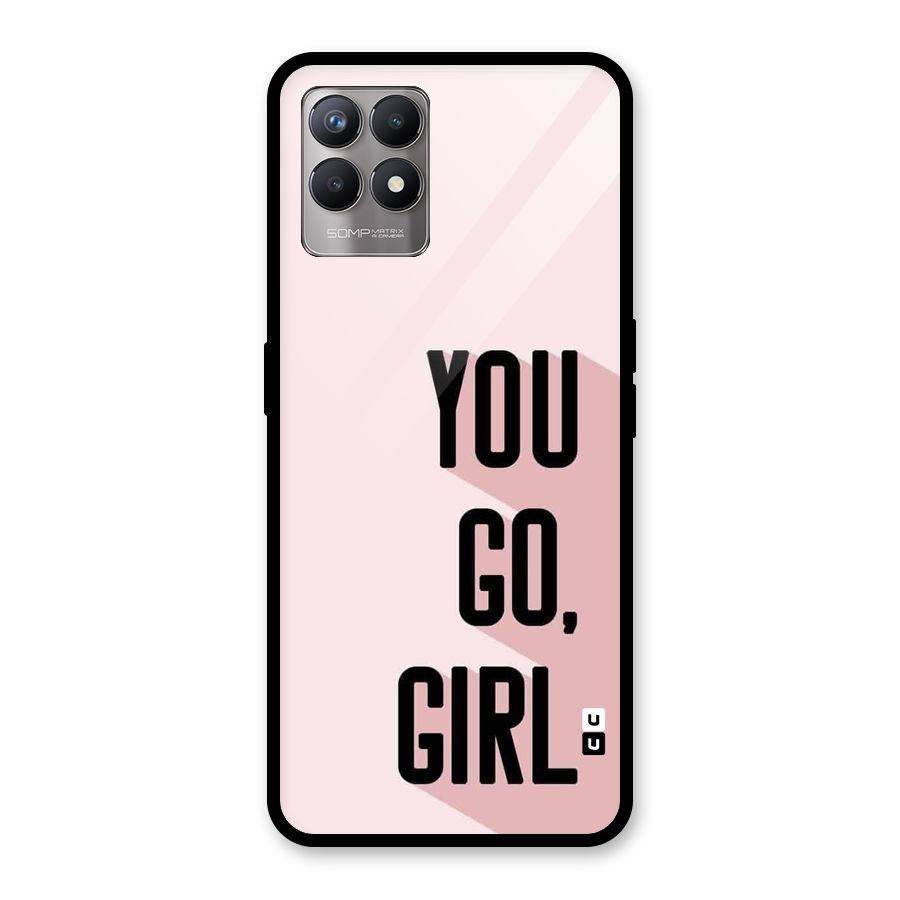 You Go Girl Shadow Glass Back Case for Realme 8i