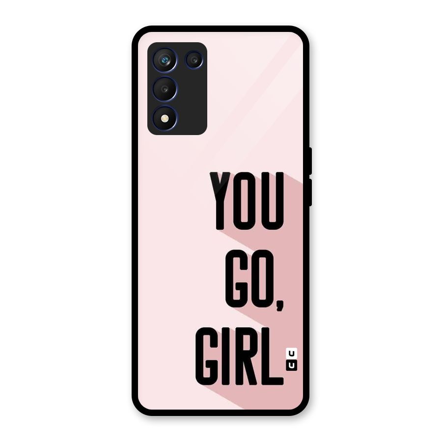 You Go Girl Shadow Glass Back Case for Realme 9 5G Speed