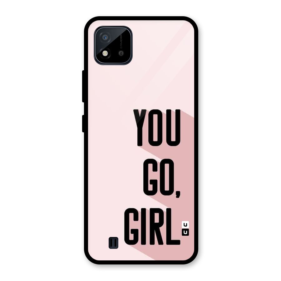 You Go Girl Shadow Glass Back Case for Realme C11 2021