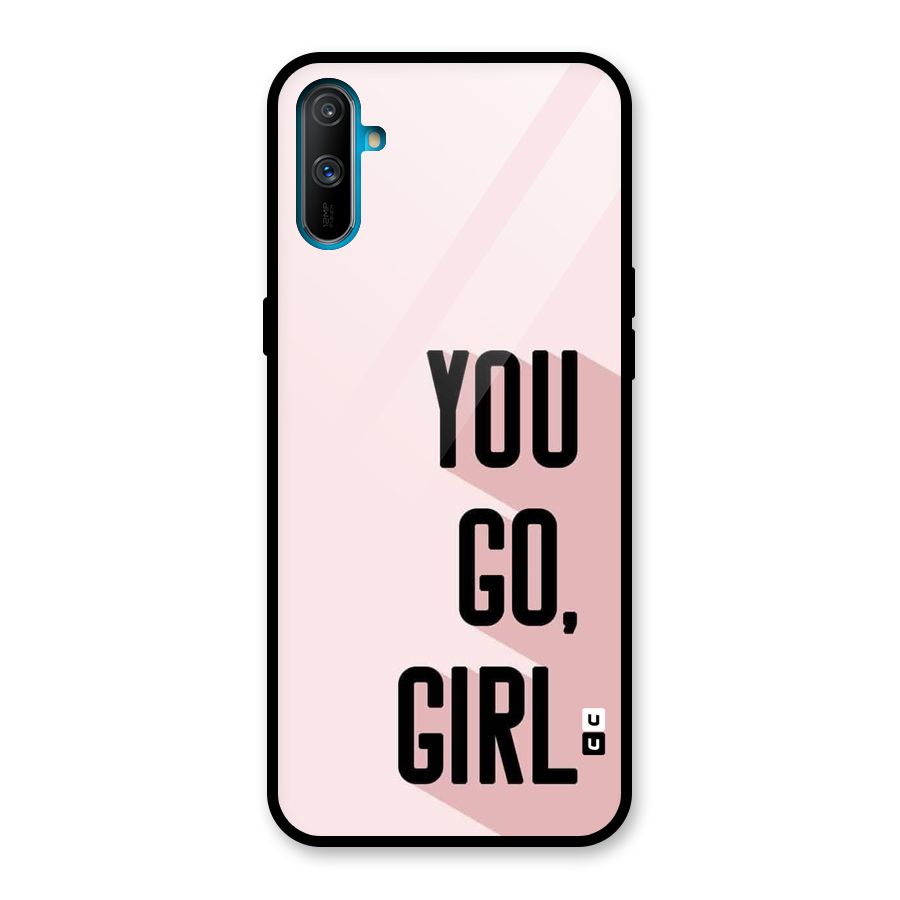 You Go Girl Shadow Glass Back Case for Realme C3