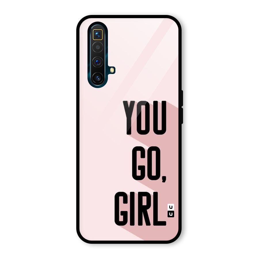 You Go Girl Shadow Glass Back Case for Realme X3