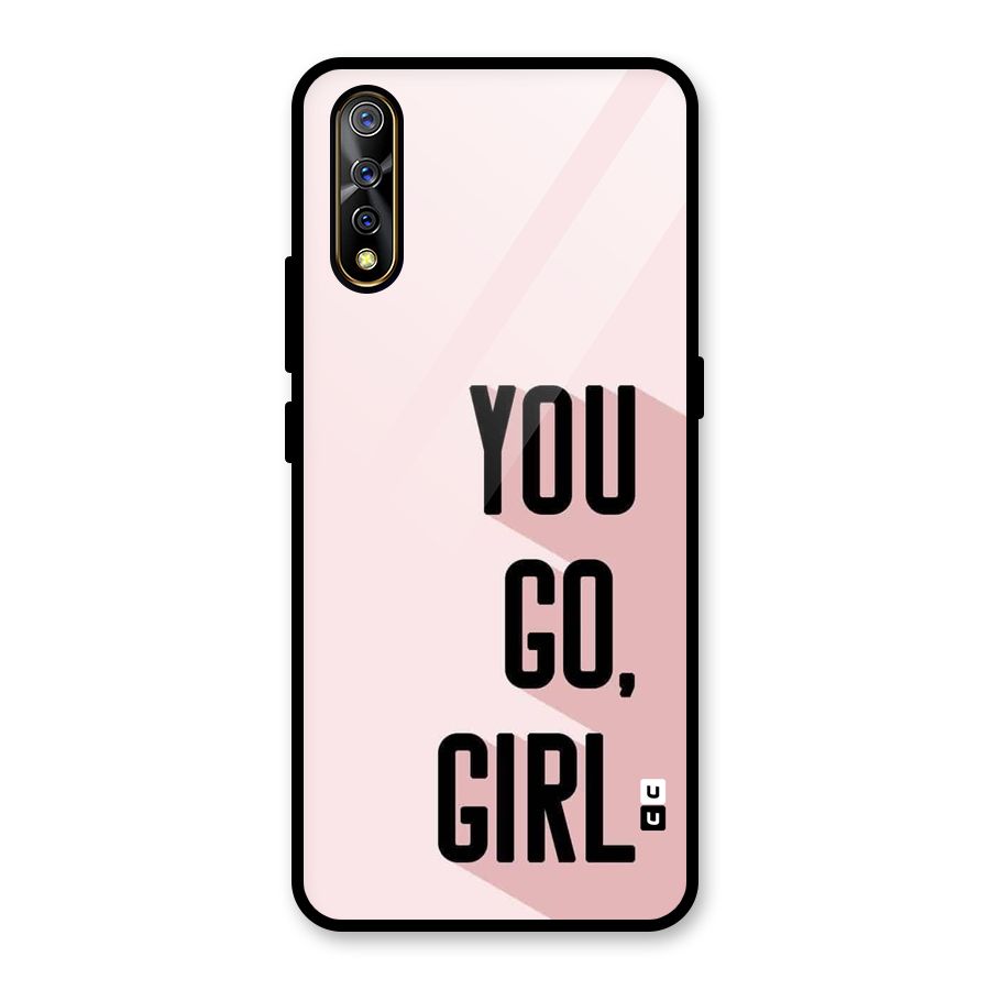 You Go Girl Shadow Glass Back Case for Vivo S1