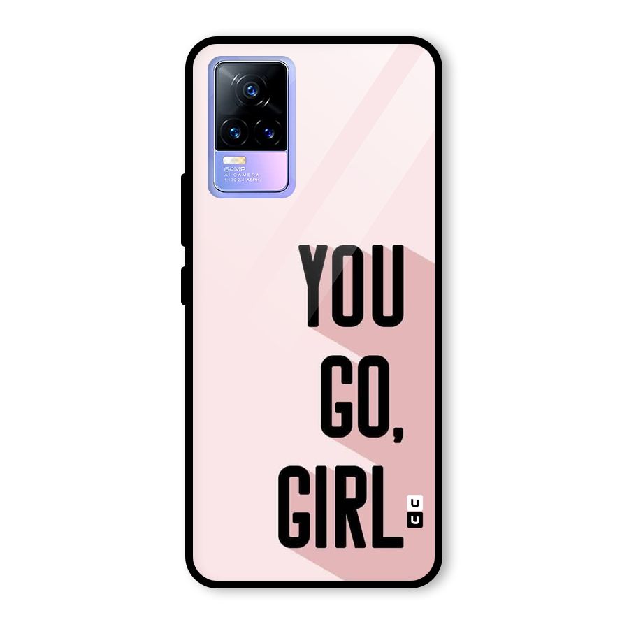 You Go Girl Shadow Glass Back Case for Vivo Y73