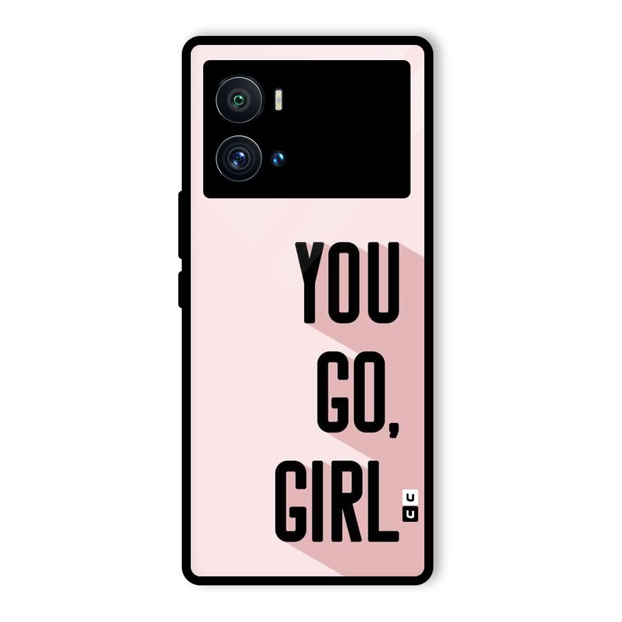 You Go Girl Shadow Glass Back Case for Vivo iQOO 9 Pro