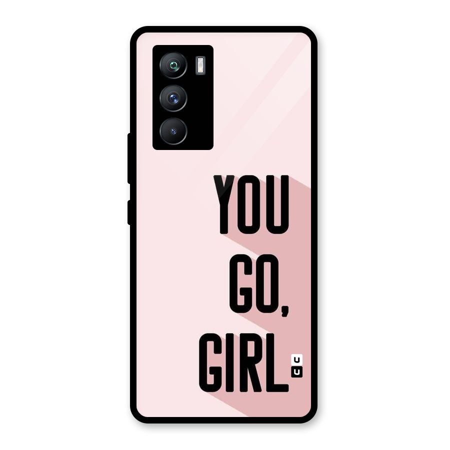 You Go Girl Shadow Glass Back Case for Vivo iQOO 9 SE