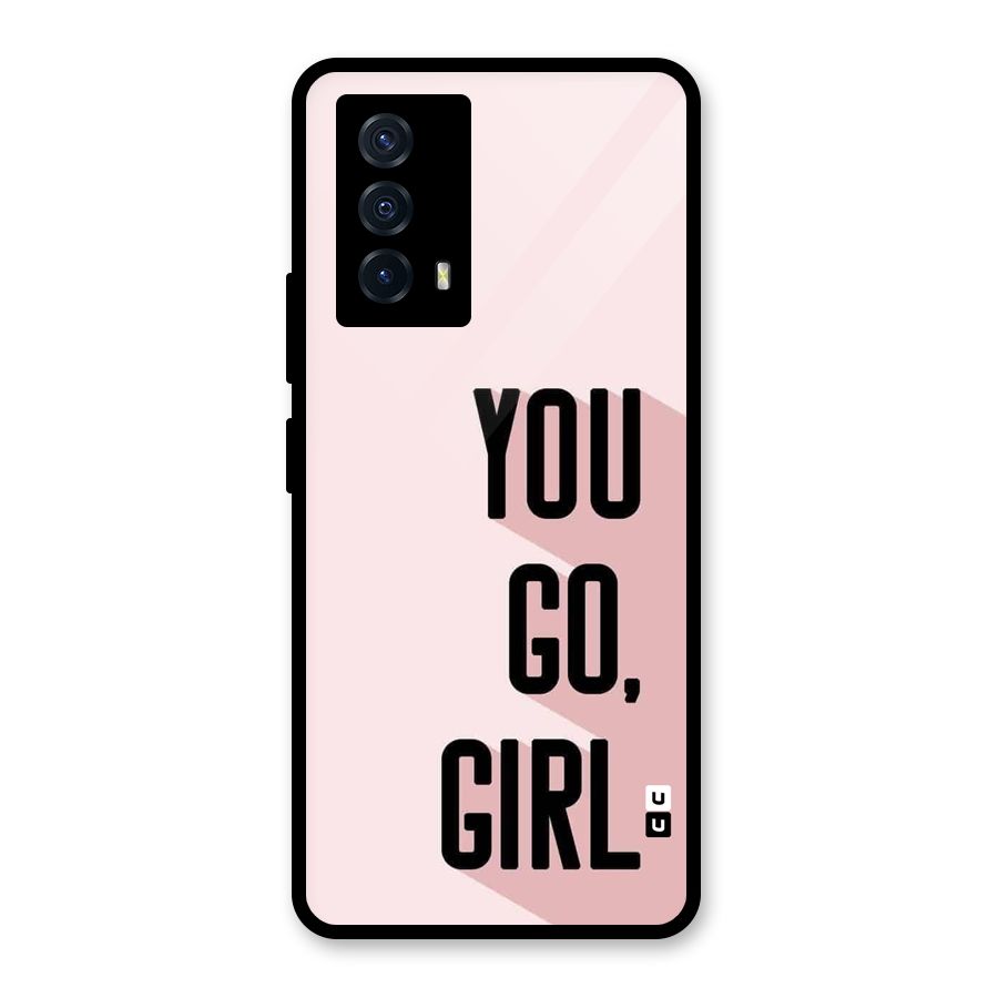 You Go Girl Shadow Glass Back Case for Vivo iQOO Z5