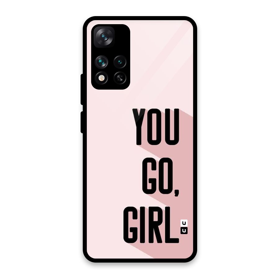 You Go Girl Shadow Glass Back Case for Xiaomi 11i HyperCharge 5G