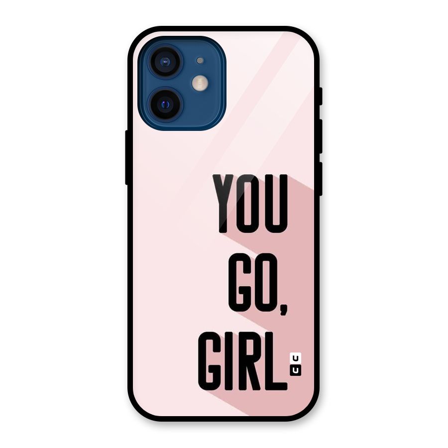 You Go Girl Shadow Glass Back Case for iPhone 12 Mini