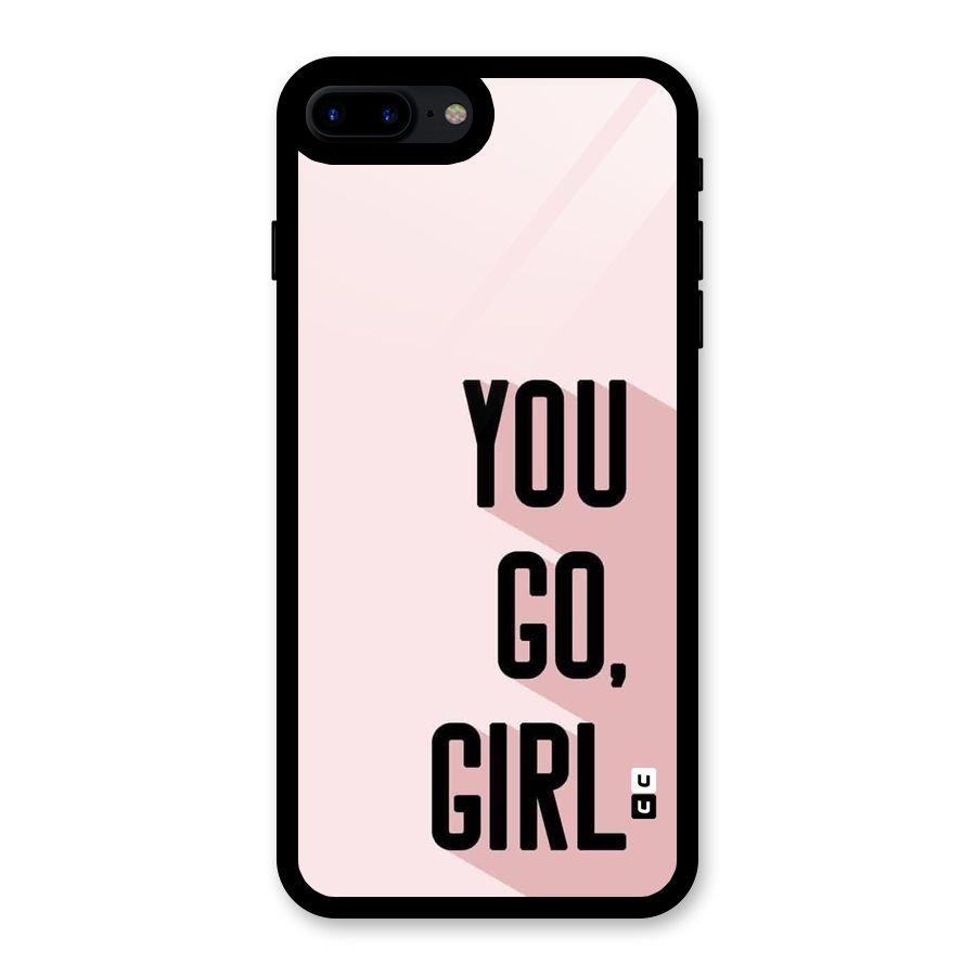 You Go Girl Shadow Glass Back Case for iPhone 8 Plus