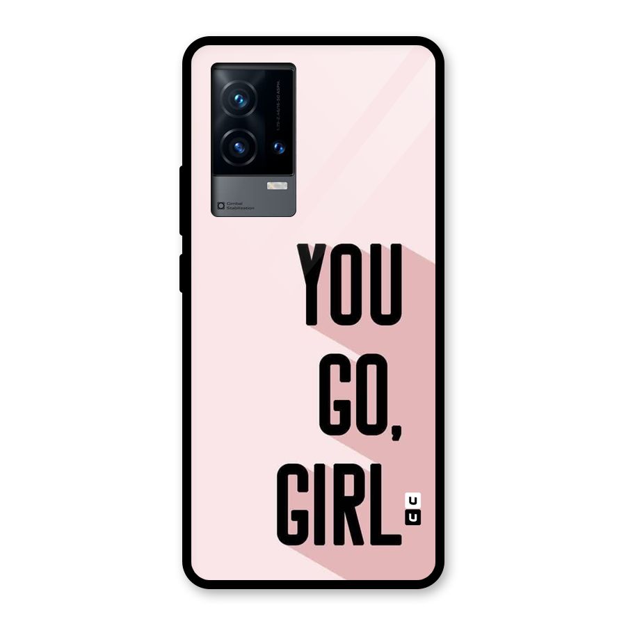 You Go Girl Shadow Glass Back Case for iQOO 9 5G