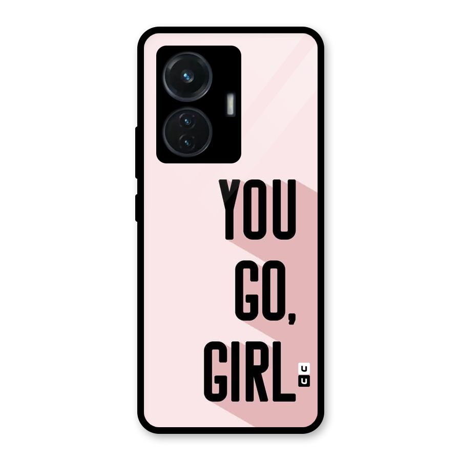 You Go Girl Shadow Glass Back Case for iQOO Z6 44W