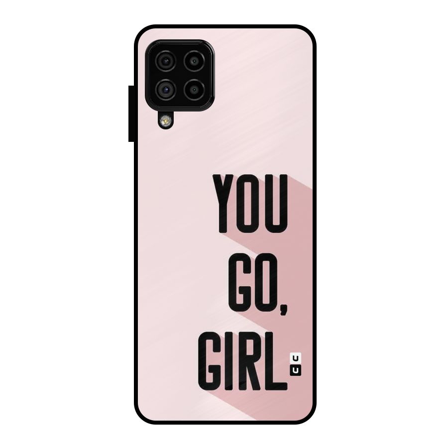 You Go Girl Shadow Metal Back Case for Galaxy A22 4G