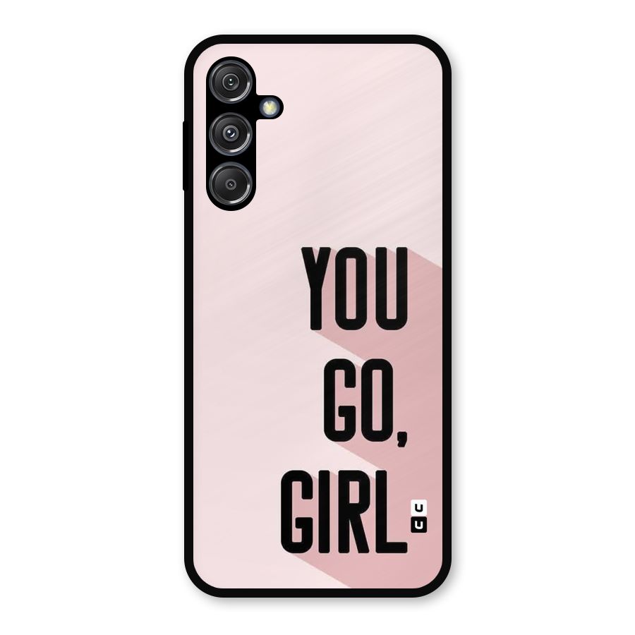You Go Girl Shadow Metal Back Case for Galaxy M34 5G
