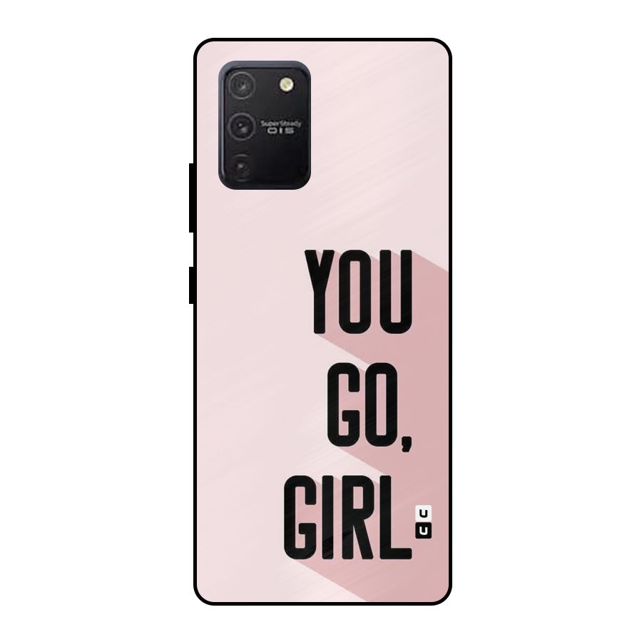 You Go Girl Shadow Metal Back Case for Galaxy S10 Lite