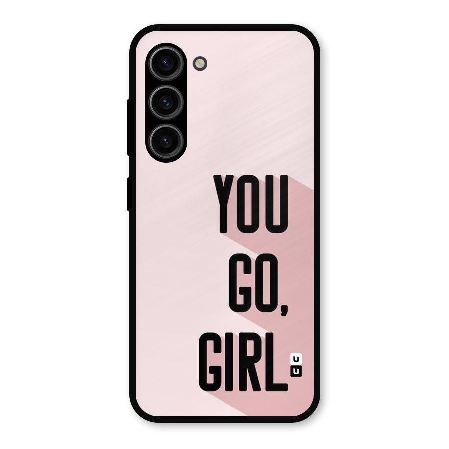 You Go Girl Shadow Metal Back Case for Galaxy S23