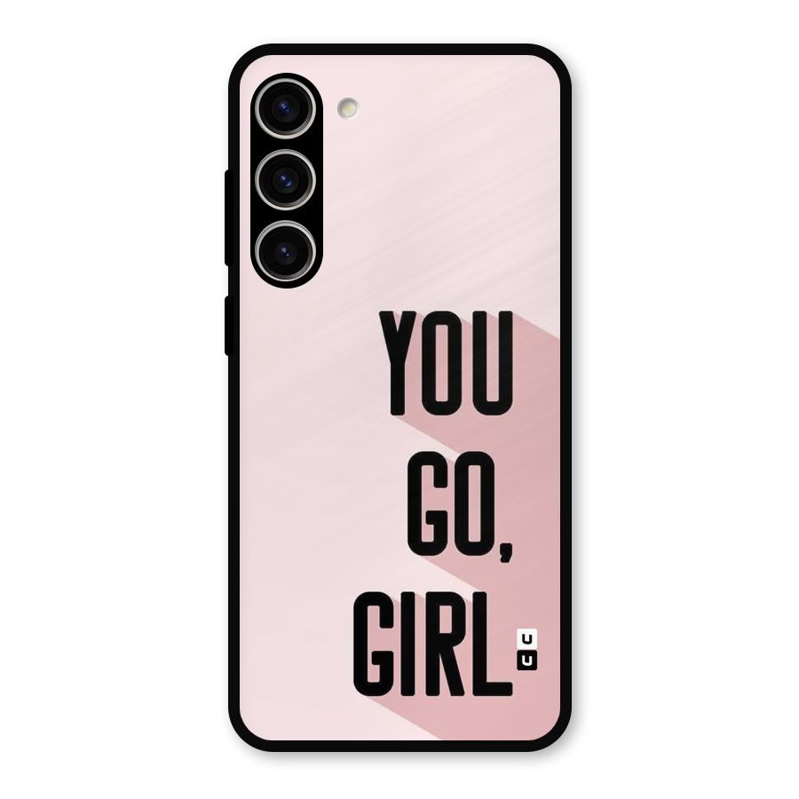 You Go Girl Shadow Metal Back Case for Galaxy S23 Plus