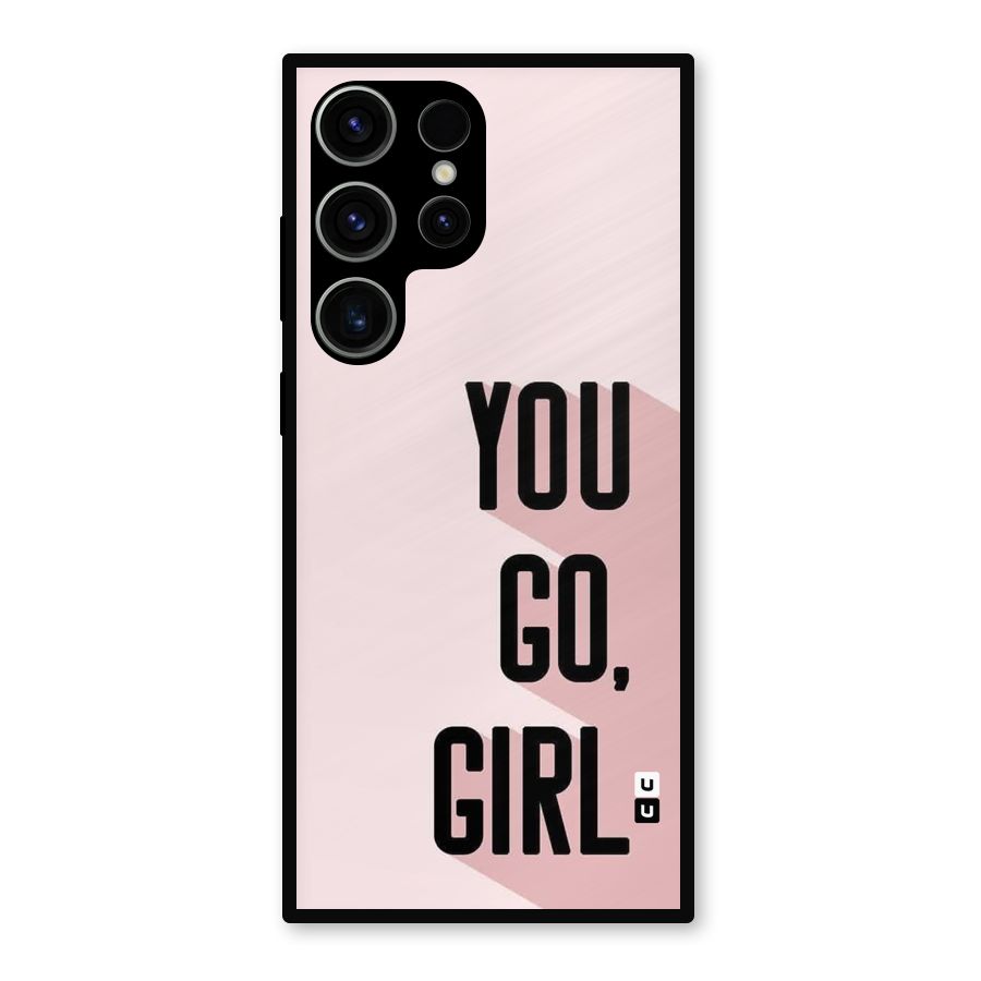 You Go Girl Shadow Metal Back Case for Galaxy S23 Ultra