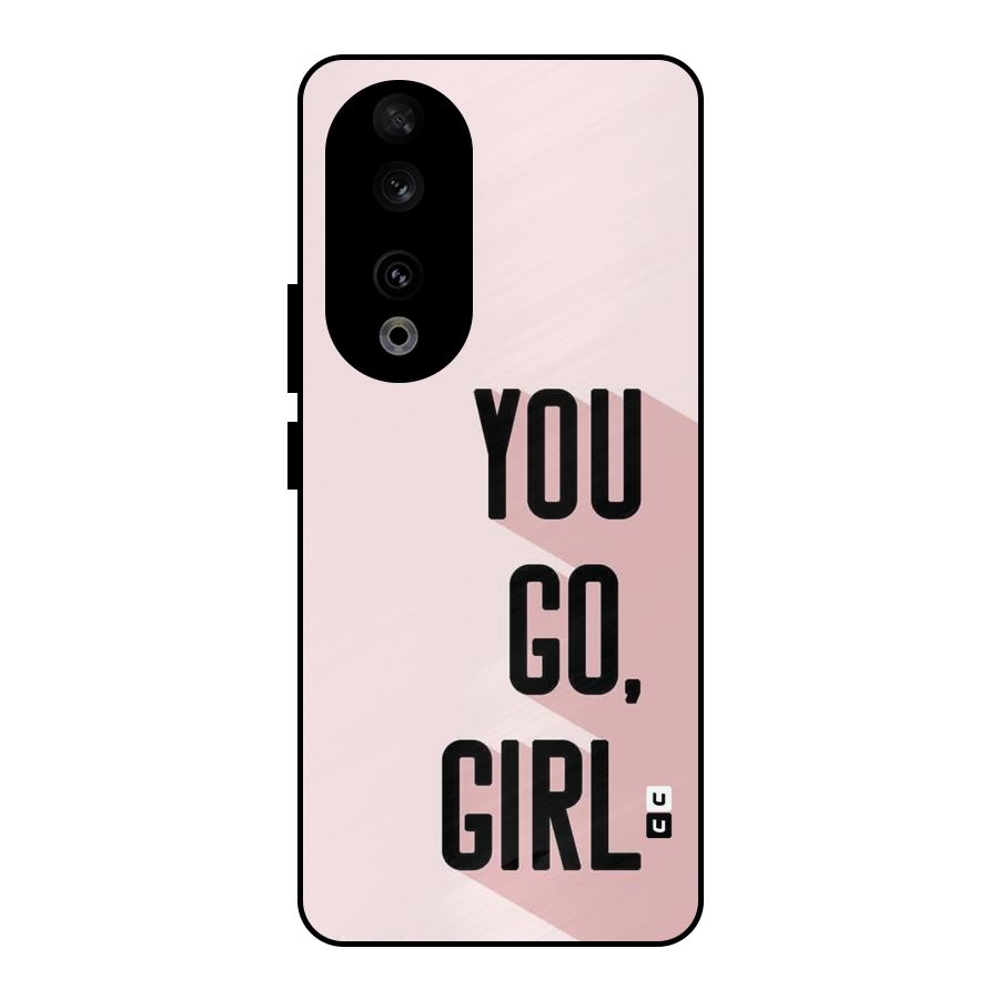 You Go Girl Shadow Metal Back Case for Honor 90