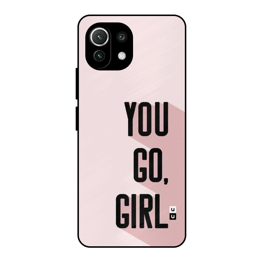 You Go Girl Shadow Metal Back Case for Mi 11 Lite