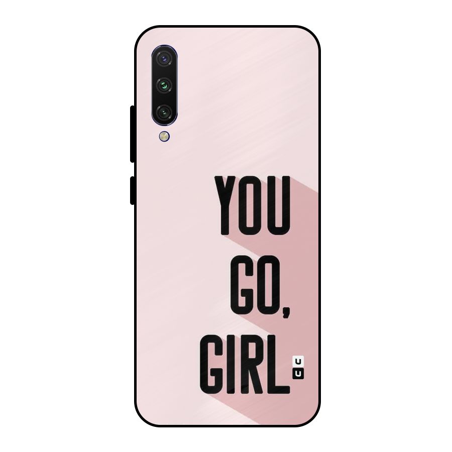 You Go Girl Shadow Metal Back Case for Mi A3