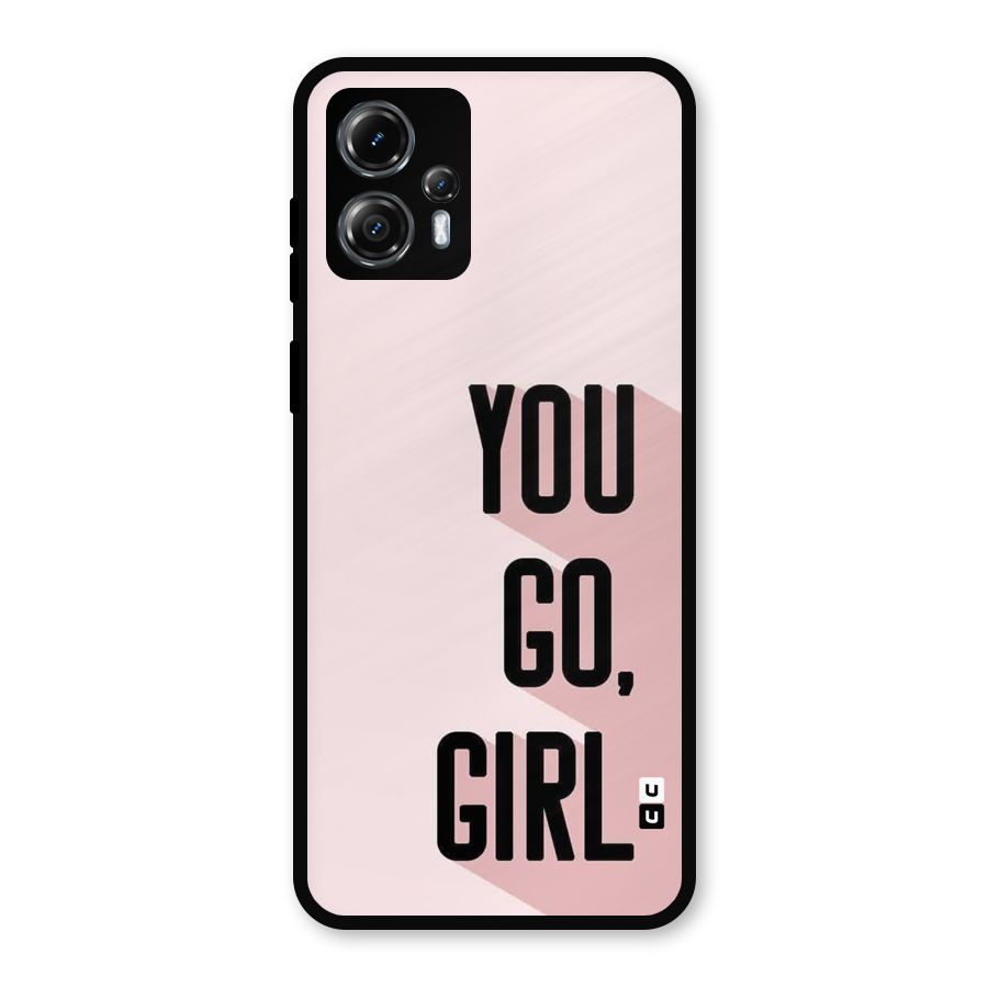 You Go Girl Shadow Metal Back Case for Moto G13
