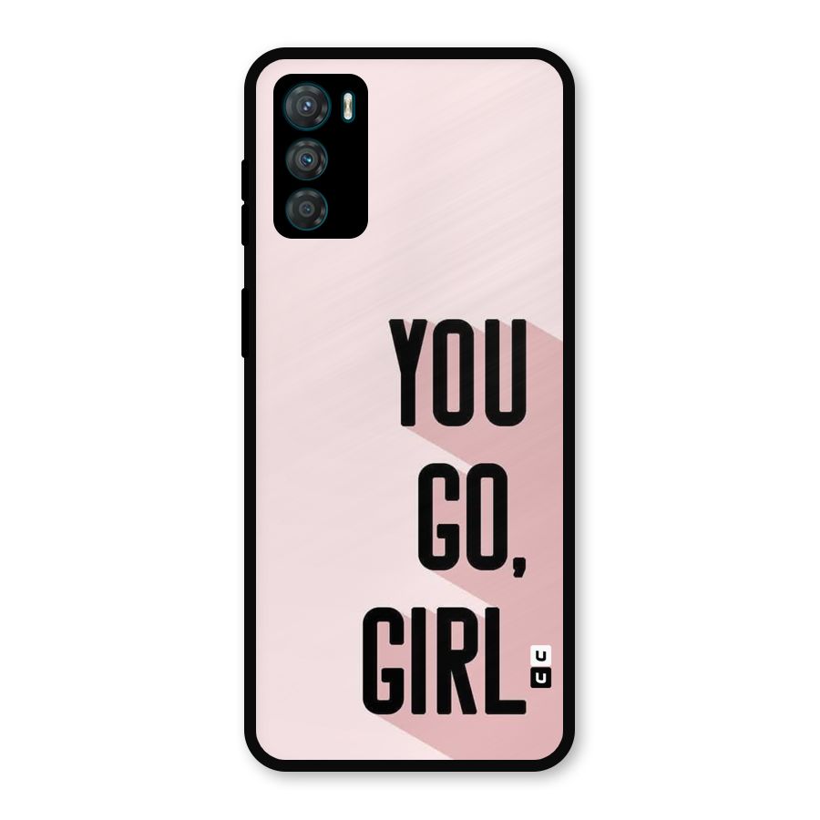 You Go Girl Shadow Metal Back Case for Moto G42