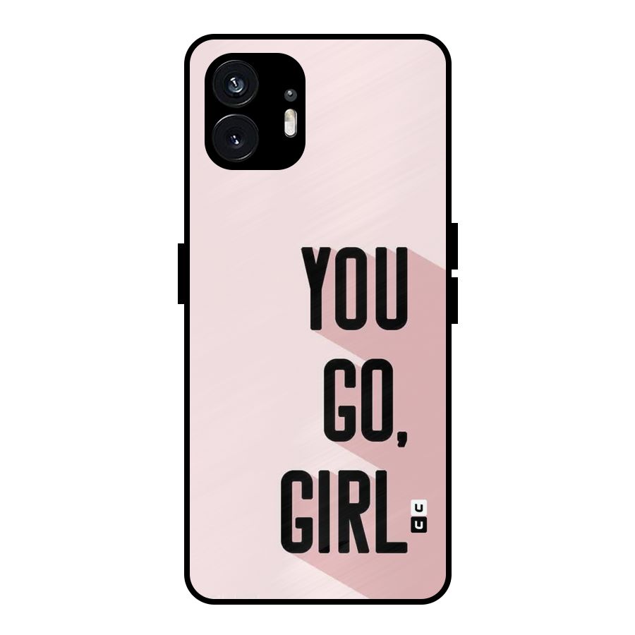 You Go Girl Shadow Metal Back Case for Nothing Phone 2