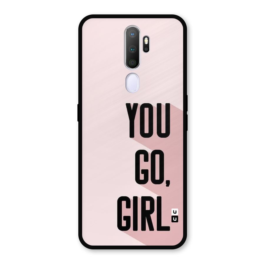 You Go Girl Shadow Metal Back Case for Oppo A9 (2020)
