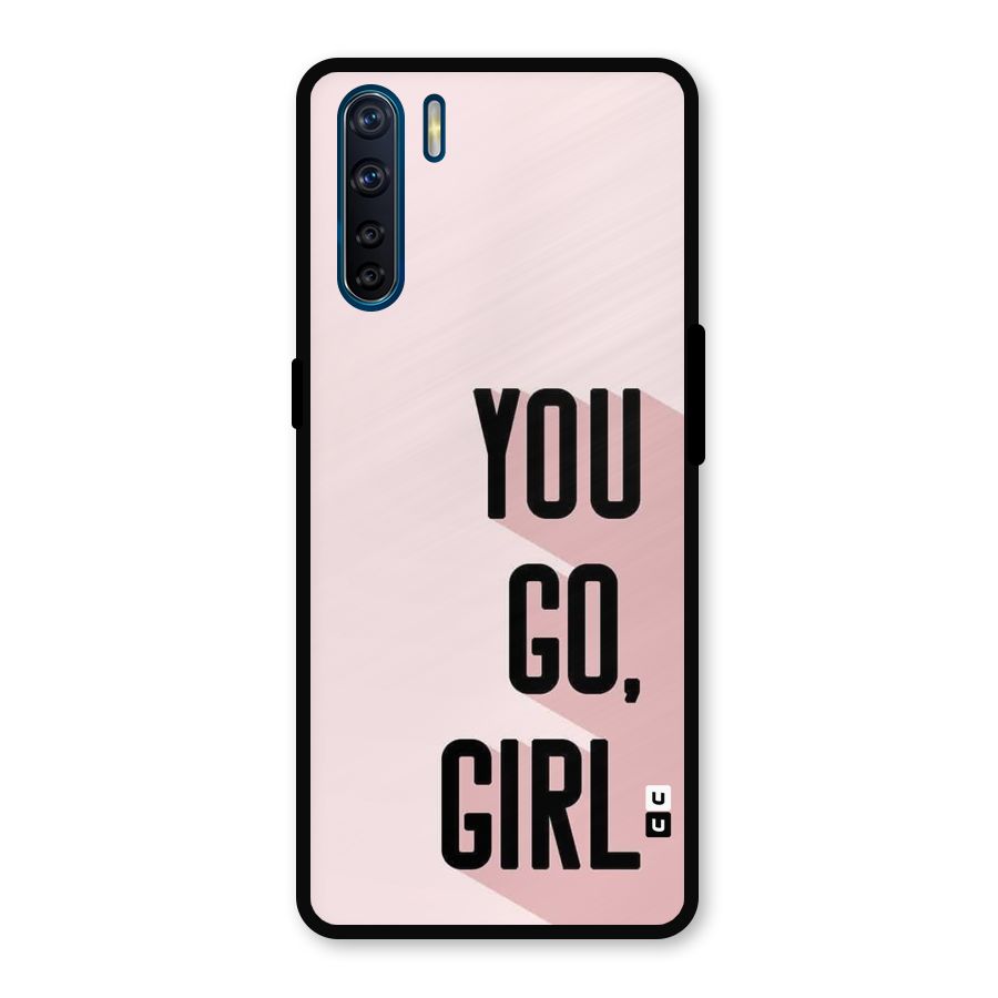 You Go Girl Shadow Metal Back Case for Oppo F15