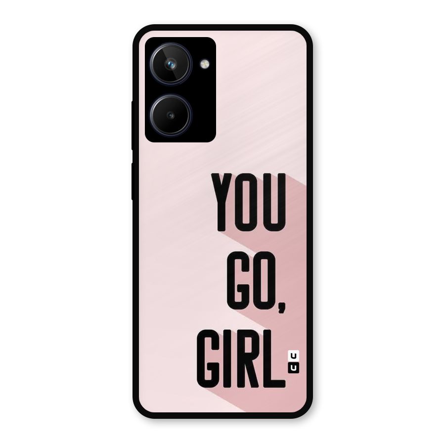You Go Girl Shadow Metal Back Case for Realme 10