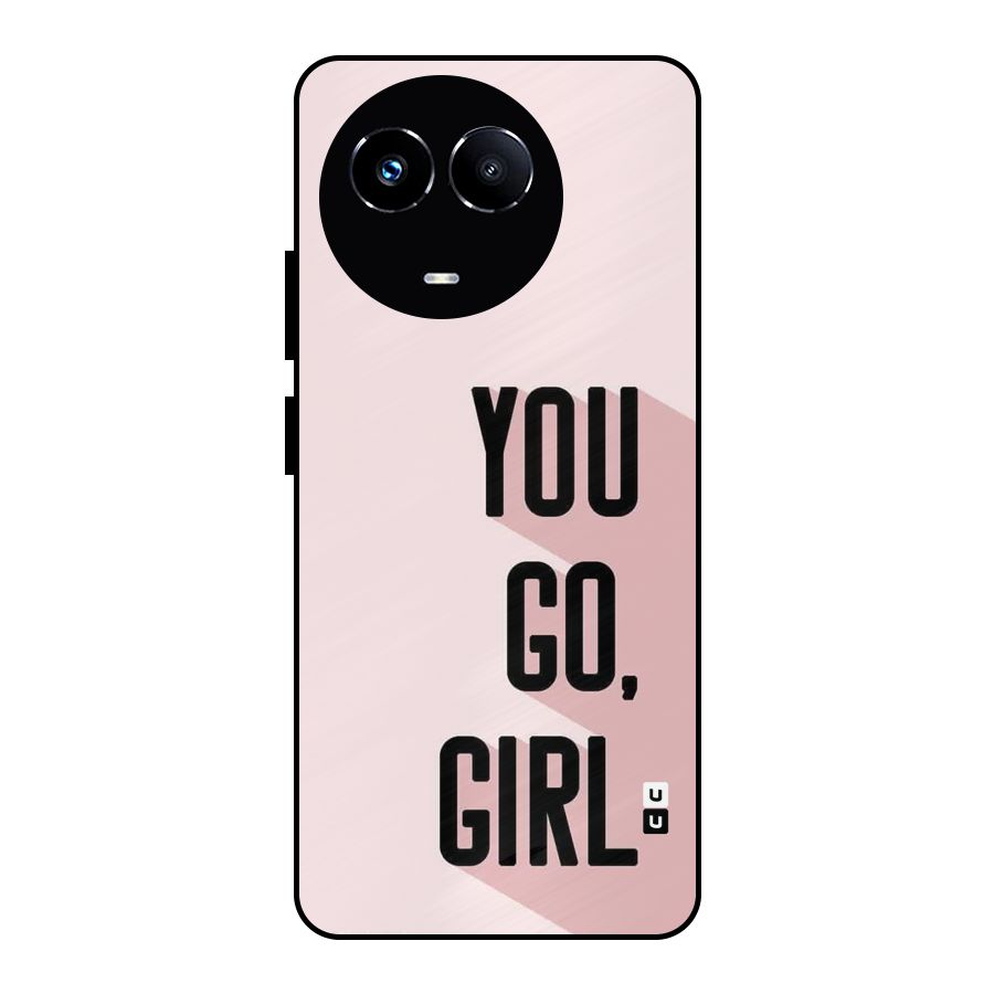 You Go Girl Shadow Metal Back Case for Realme 11 5G